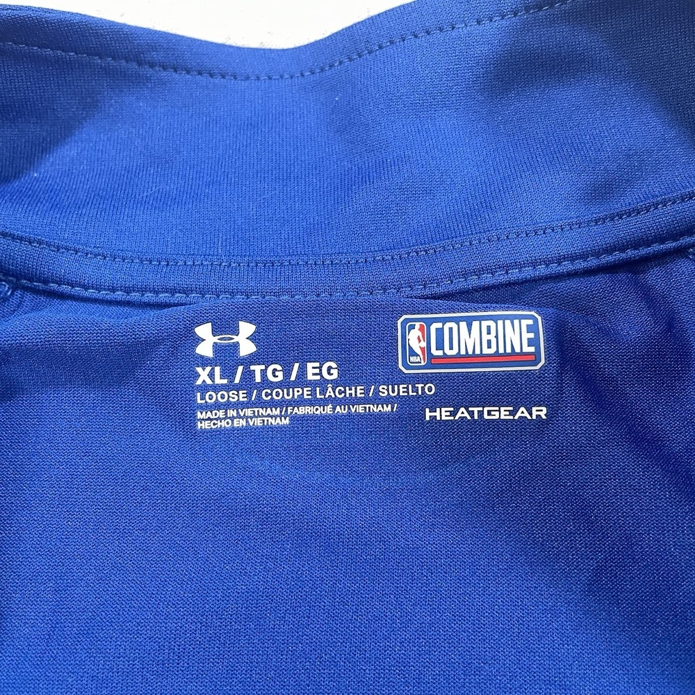 NBA Combine Under Armour Golden State Warriors 1/4 zip L/S Pullover Shirt XL - Picture 5 of 8